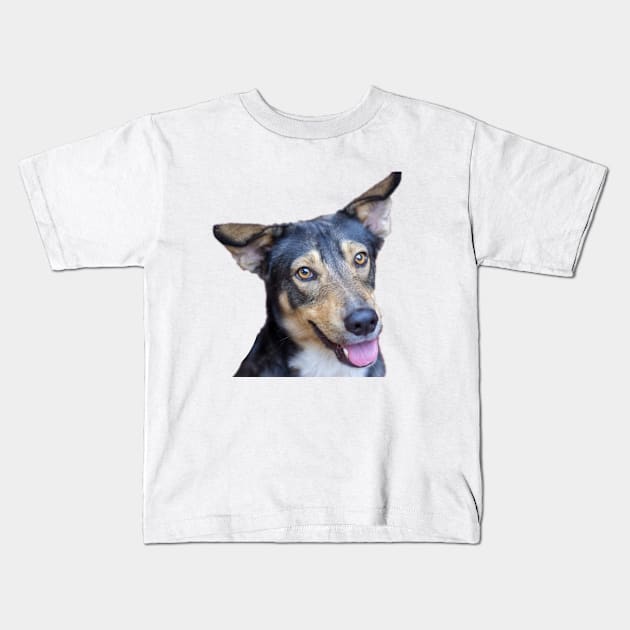 beautiful dog Kids T-Shirt by rickylabellevie